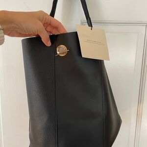 DonnaKaren New York NEW with TAG black shoulder bag 13x12.5